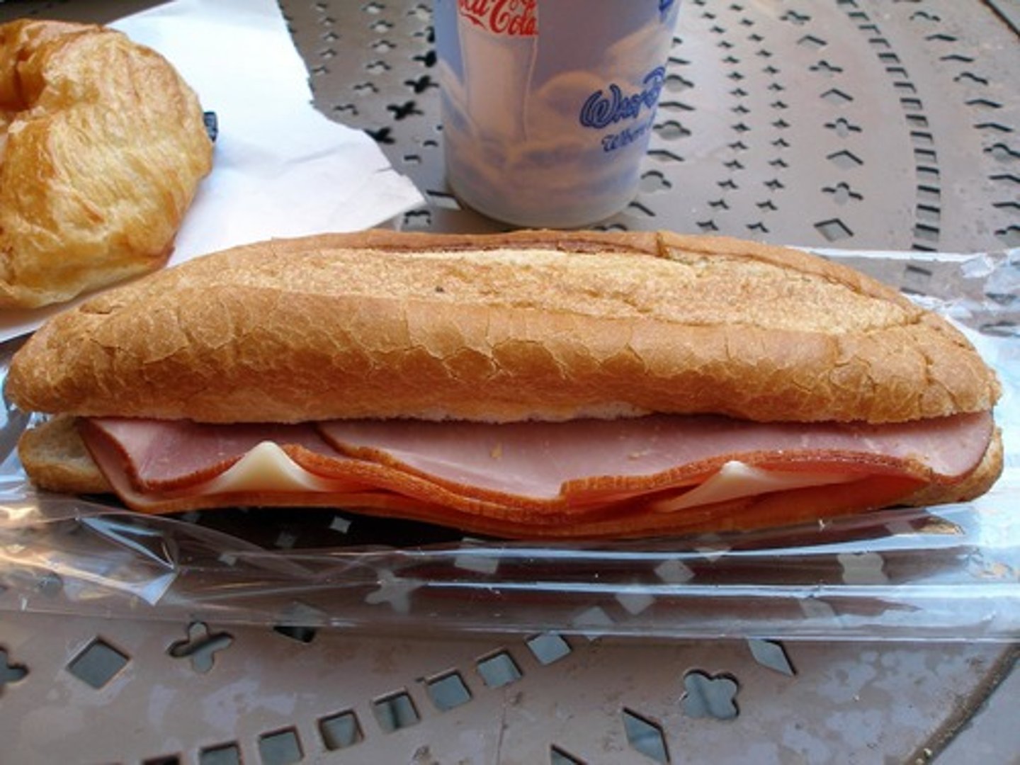 <p>a ham sandwich</p>