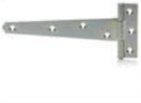 Galvanised/painted/black japanned for outdoor use on sheds and gates