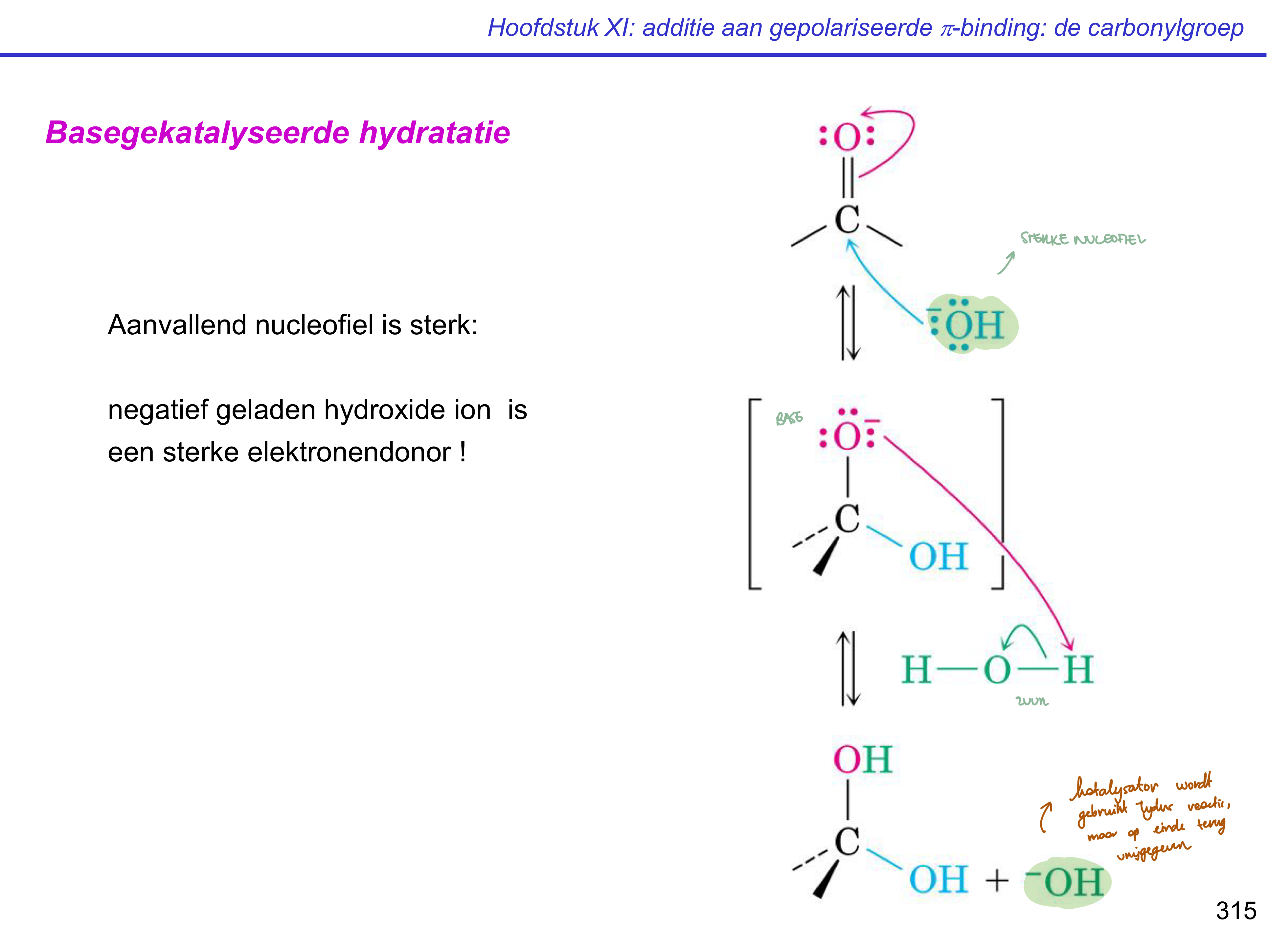 <ul><li><p>nucleofiele additie</p></li><li><p>zuur-base</p></li></ul><p></p>