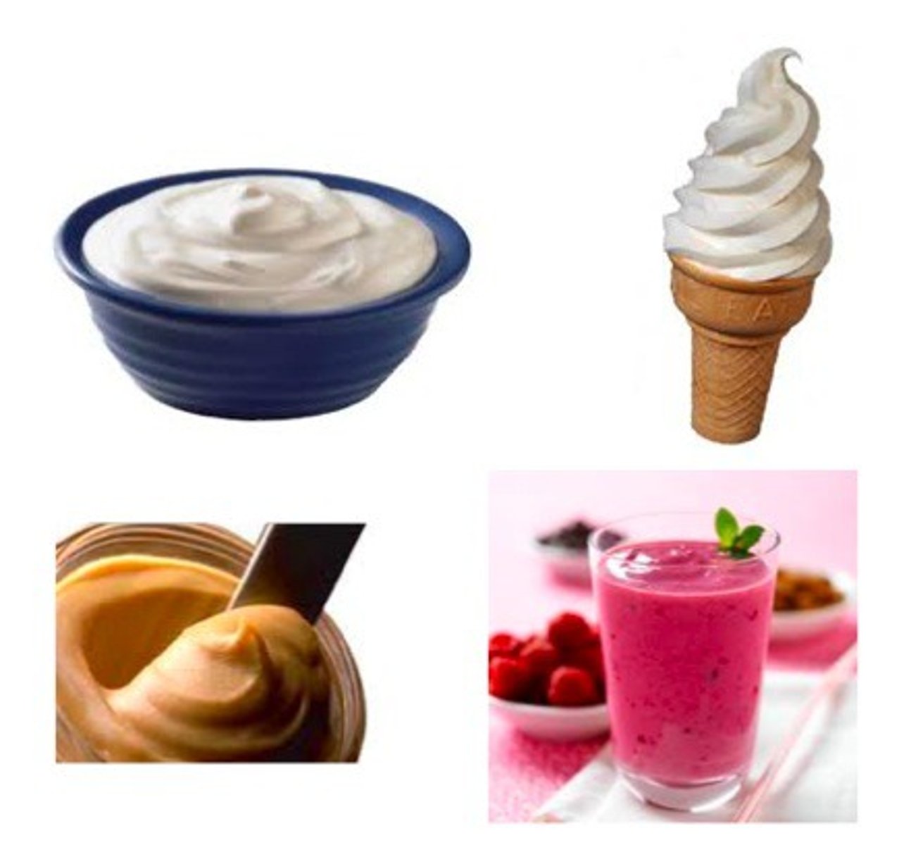 <p>(a) có nhiều kem</p>