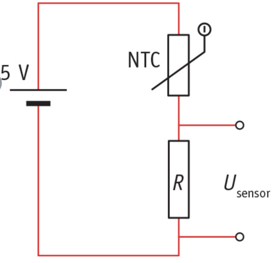 Temperature Sensor with an NTC