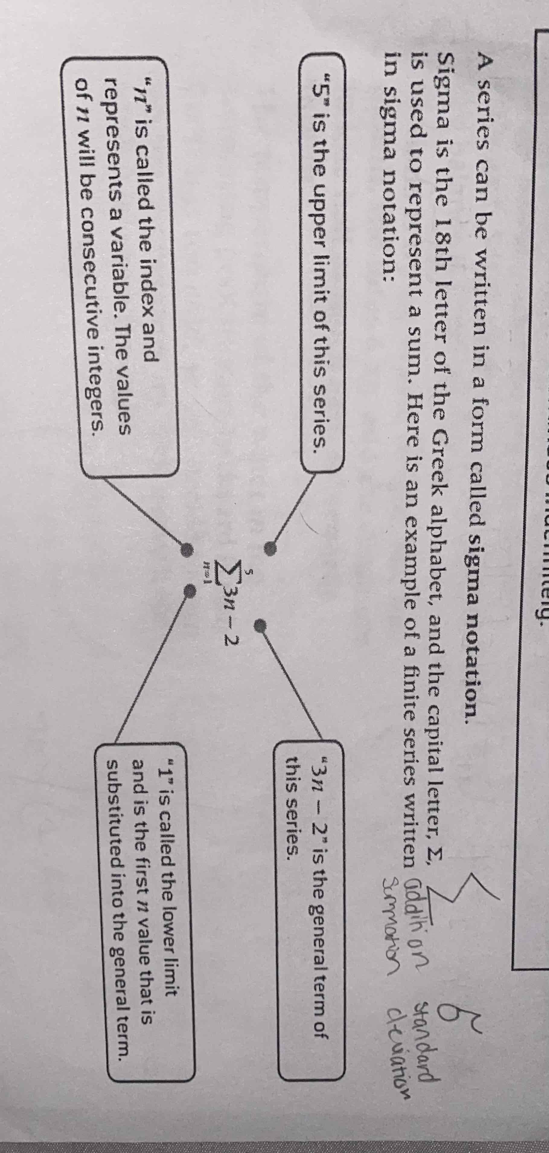 <p>upper limit can be infinite </p>