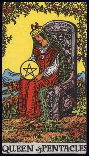 <p>QUEEN OF PENTACLES</p>