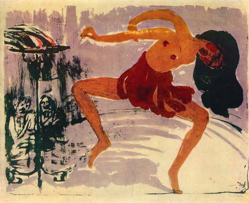 <p>stylized forms of dance moved away from the traditional inhibited dramatic narratives and gracefulness in ballet, forms are much more free in expression, minor movements instead of grand dramatic movements tied to narrative, freedom for the body to move</p><p></p><p>“Exotocised” dancing is depicted a lot as a way that dance can free men and bring them closer to nature, artist are able to see&nbsp;performances of these dances </p><p>Example is: <span>Emil Nolde, <em>Female Dancer</em>, 1913</span></p>