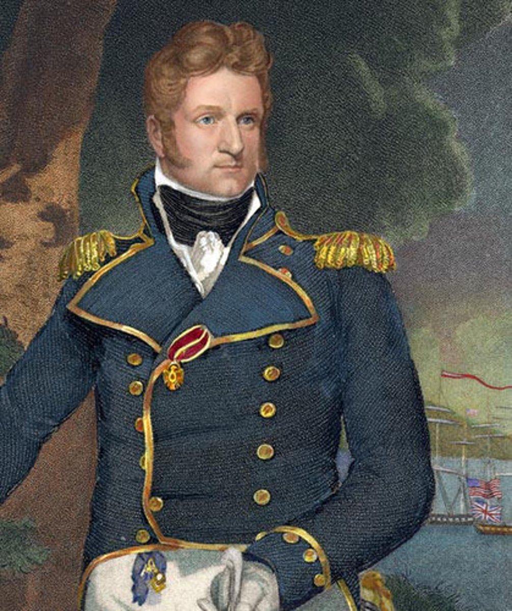 <p>(1783-1825) American naval officer who secured a decisive victory over a British fleet at the Battle of Plattsburg, halting the British invasion of New York.</p>