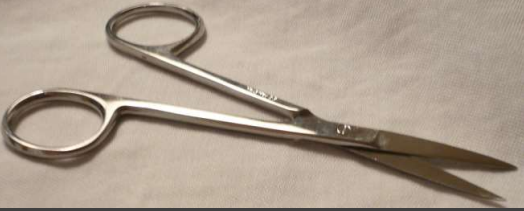 <p>Used to cut and dissect tissue. Both blade tips are sharp </p>