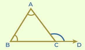 <p>Exterior angle of a triangle</p>