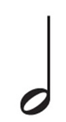 <p>How many counts does this note have?</p>