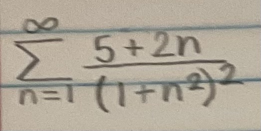 <p>Determine if the series is convergent or divergent. If the series converges, find its sum (if it’s a geometric or telescoping series)</p>