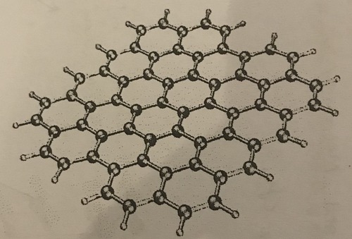 <p>A single sheet of graphite</p>