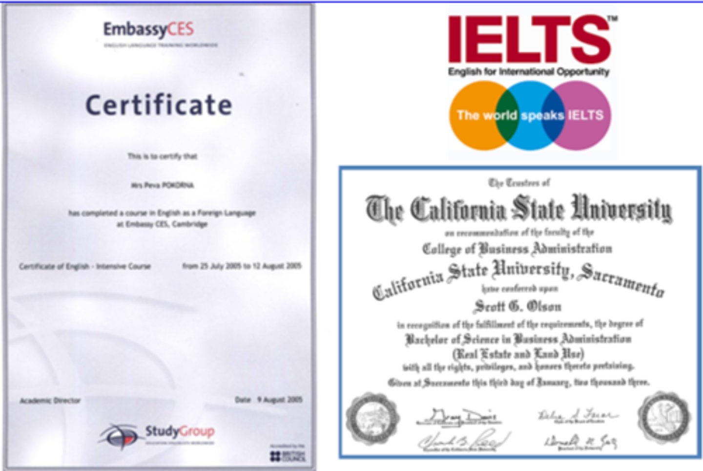 <p>(n) tiêu chuẩn, bằng cấp</p>