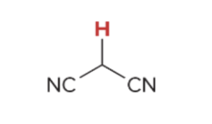 <p>pka value for 1,3 Dinitrile </p>