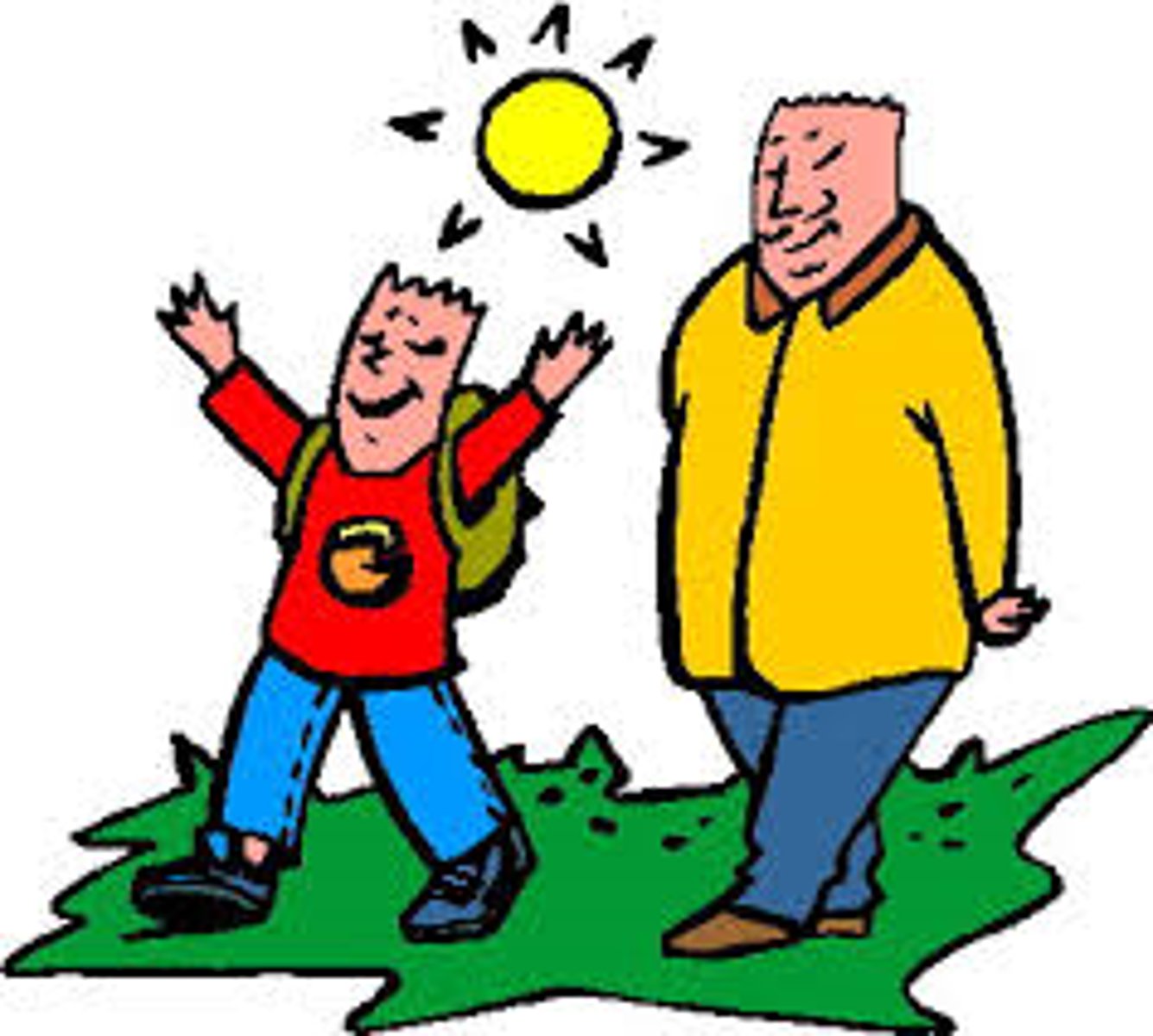 <p>to hike</p>