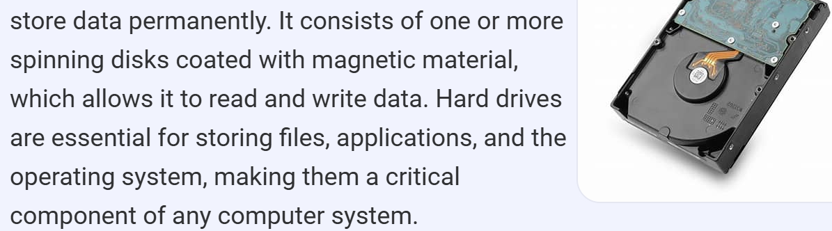 <p>Most common magnetic storage device</p>