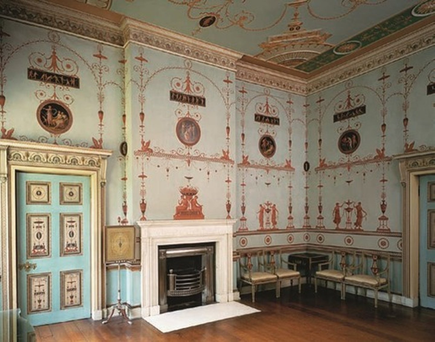 <p>ADAM, Etruscan Room, England, 1761.</p>