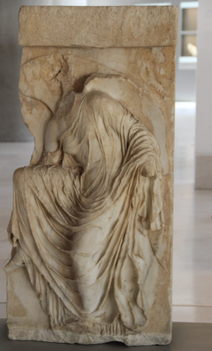 <p><em>Nike Adjusting Her Sandal</em> from the temple of Athena Nike </p>