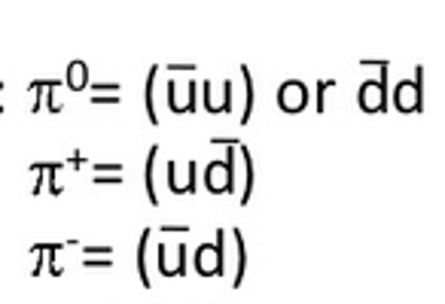<p>A hadron consisting of a quark and an antiquark.</p>