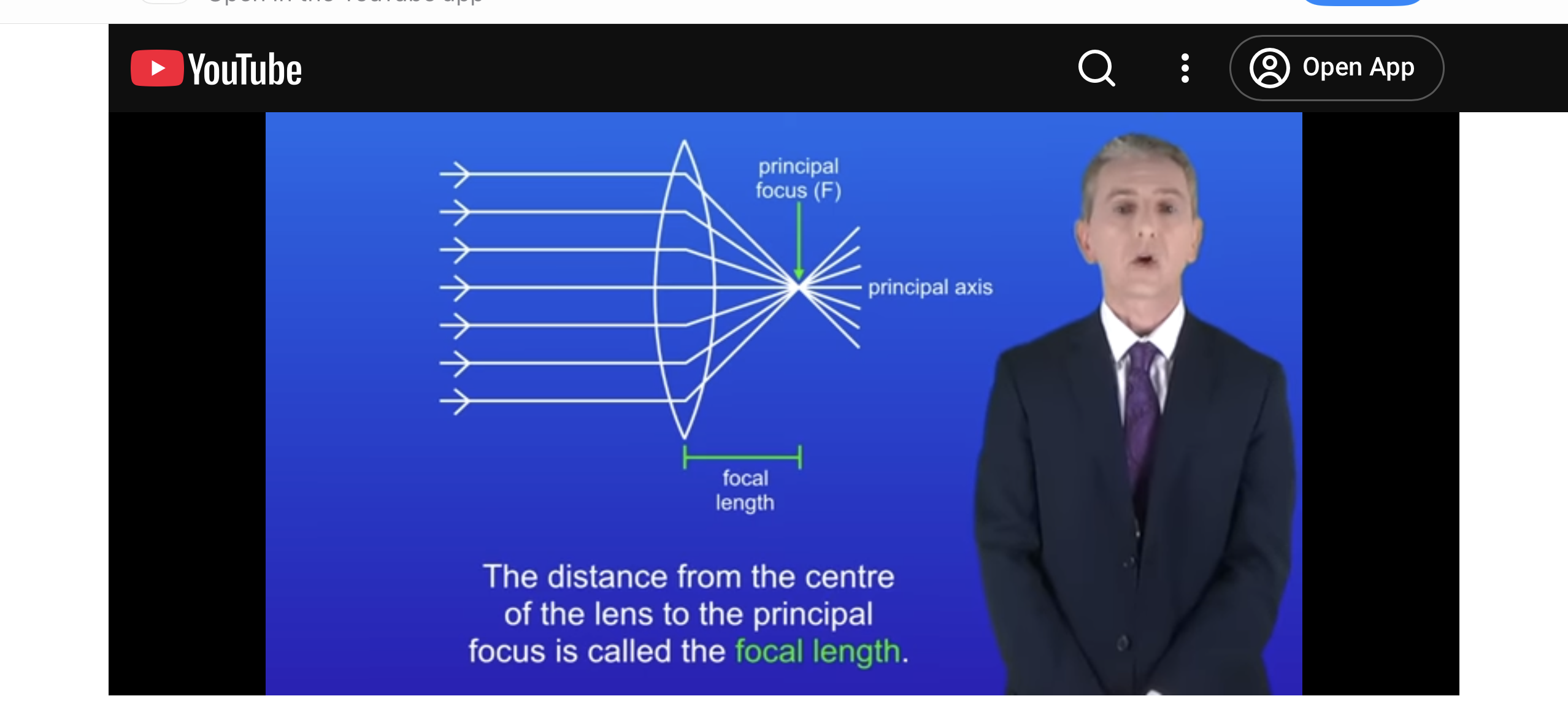 <p>Focuses parallel rays of light to a point which is called the principle focus</p>
