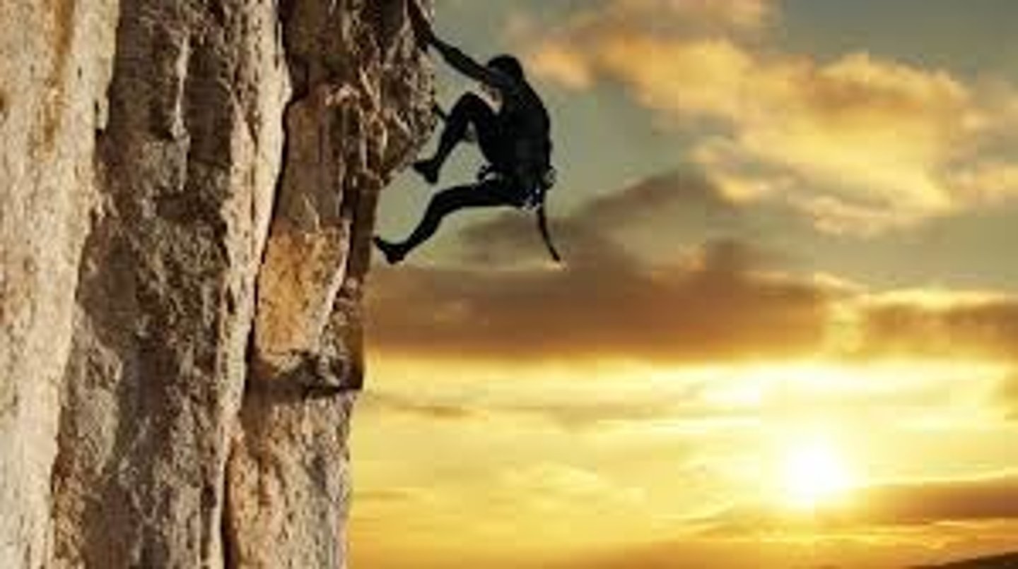 <p>mountain climbing</p>