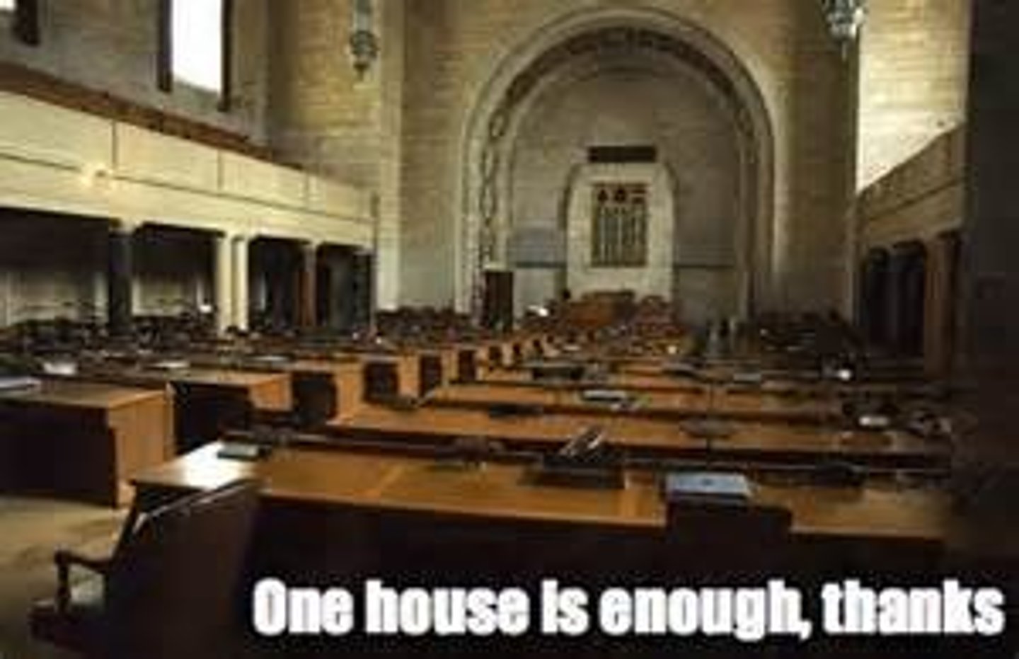 <p>a one-house legislature</p>