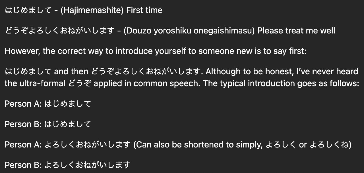 <p>Xin chào</p><p></p><p>Dùng ở lần gặp đầu tiên (trong buổi tiệc, sự kiện,…)</p>