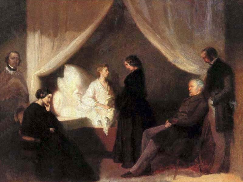 <p><em>Chopin on his Deathbed</em></p>