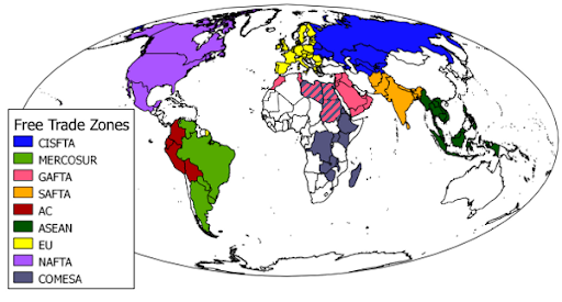<p>free trade zones (FTZs)</p>