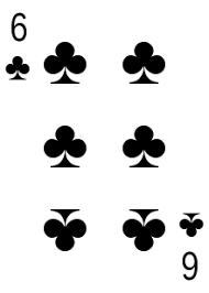 <p>6 of clubs </p>