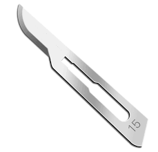 Used for cutting small vessels and tissues