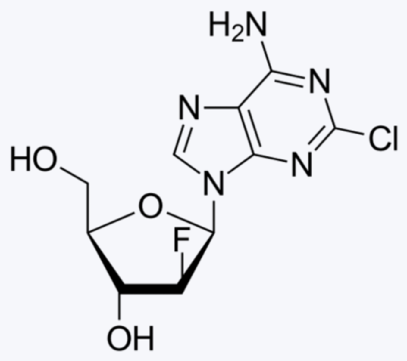 <p>which is the one true statement concerning clofarabine?</p><p>A. it is a nucleoside</p><p>B. it possesses a 3' fluorine</p><p>C. it contains a pyrimidine base </p><p>D. it is a nucleotide </p>