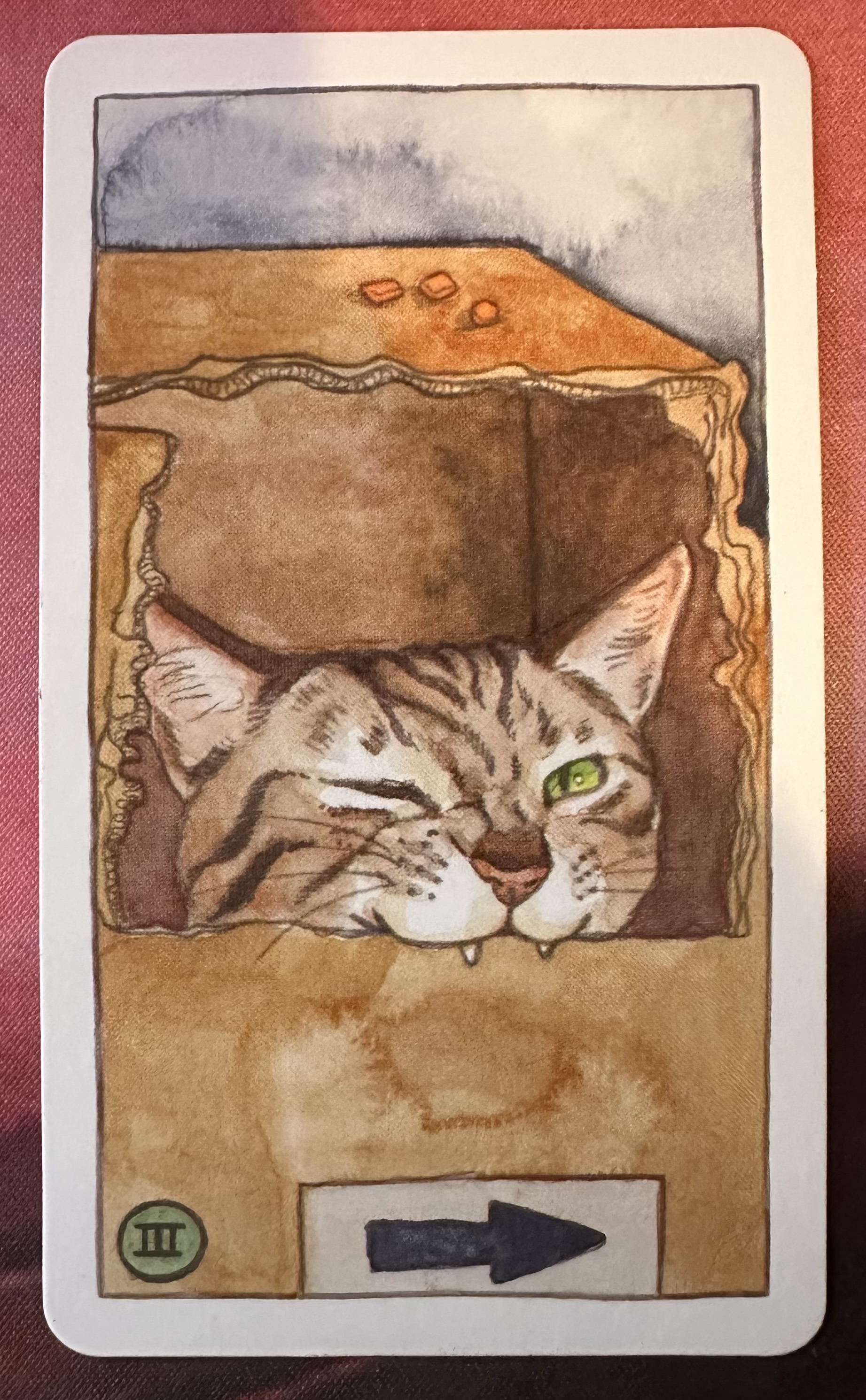 <p>Three of Pentacles (III) Upright</p>