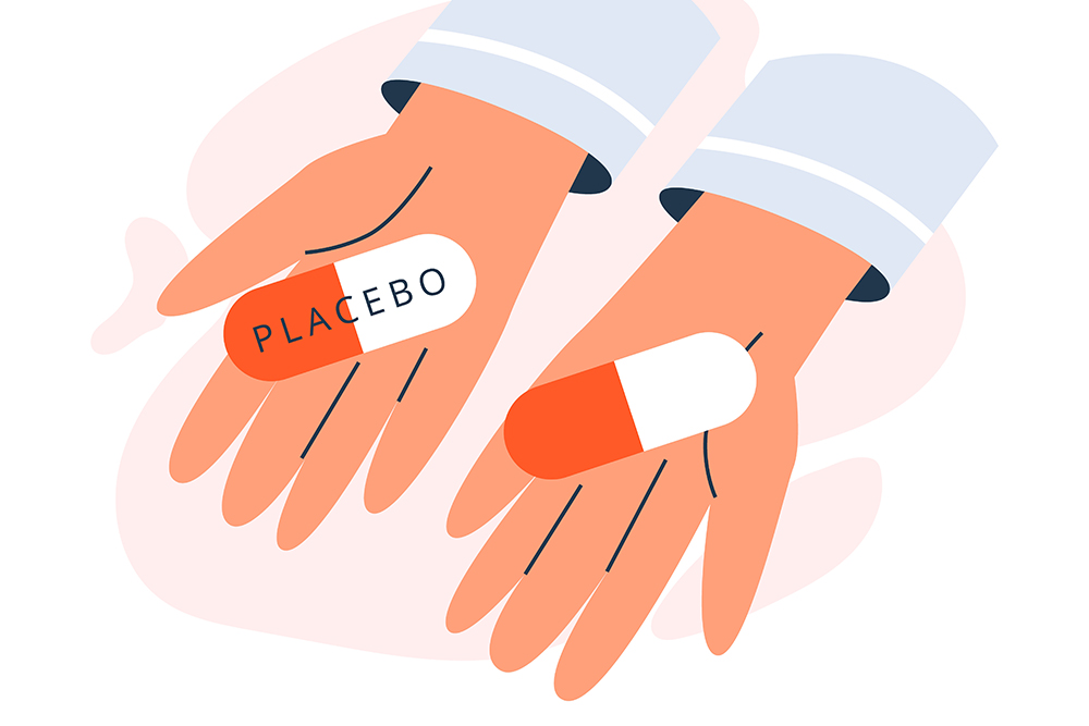 <p>a <mark data-color="yellow" style="background-color: yellow; color: inherit">fake treatment</mark> given to the control group in an experiment to test if the actual treatment has an effect</p><p>example: a study testing a new drug for pain relief, the control group might receive a placebo pill, which has no active ingredients, while the experimental group gets the real drug.</p>