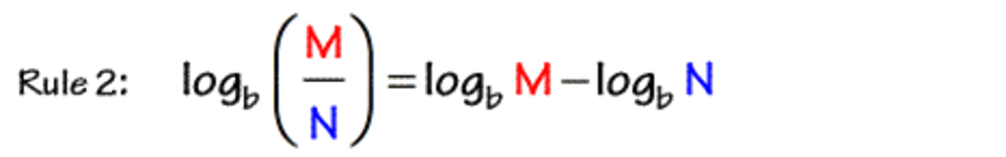 <p>Where b >1</p><p>Where M, N, and k are any Real Numbers</p><p>Where M and N must be positive</p>