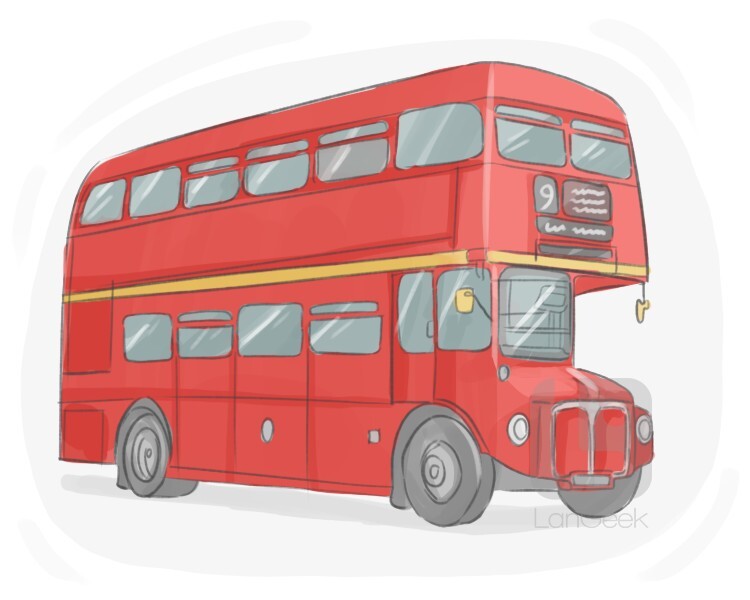 <p>double-decker bus​ (n): ឡានក្រុងពីរ​ជាន់</p>