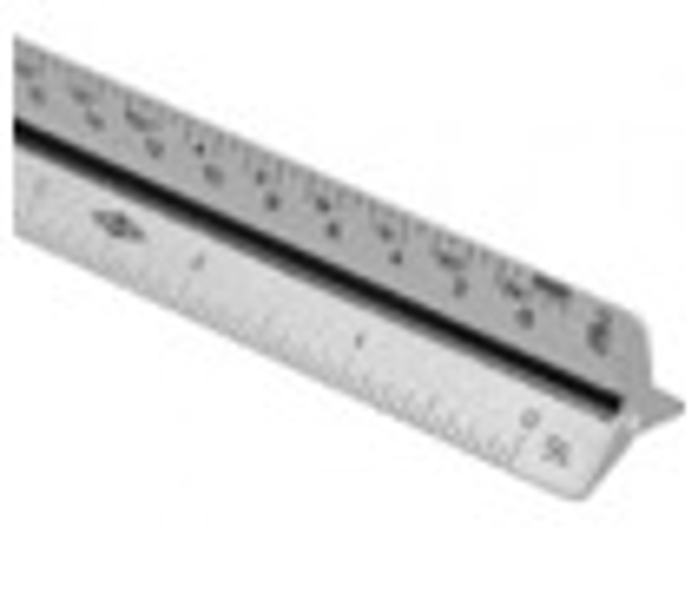 <p>A (usually) three-sided ruler for making scale drawings.</p>