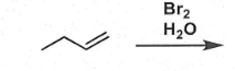 <p>draw halohydrin formation reaction</p>