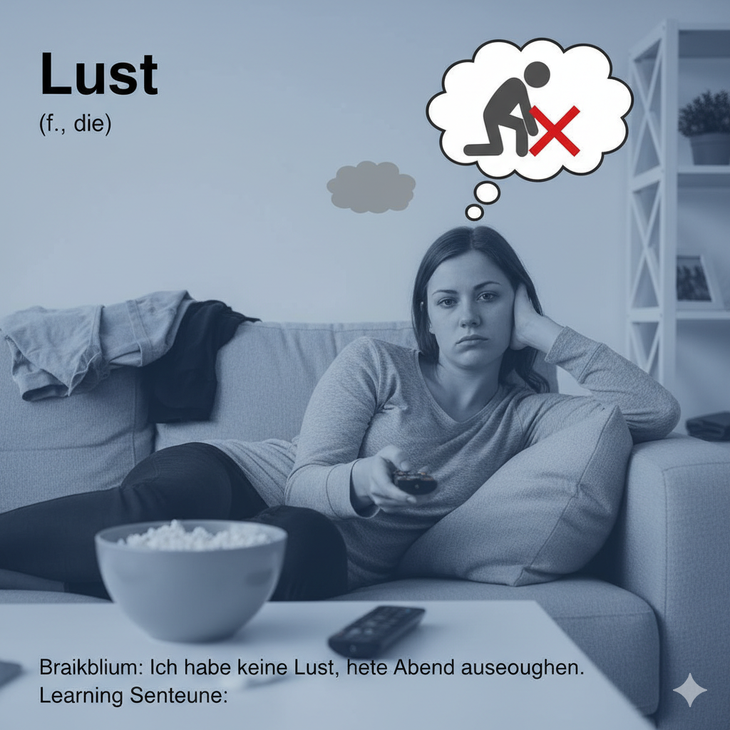 <p>“I don't feel like it" or "I'm not in the mood."</p>