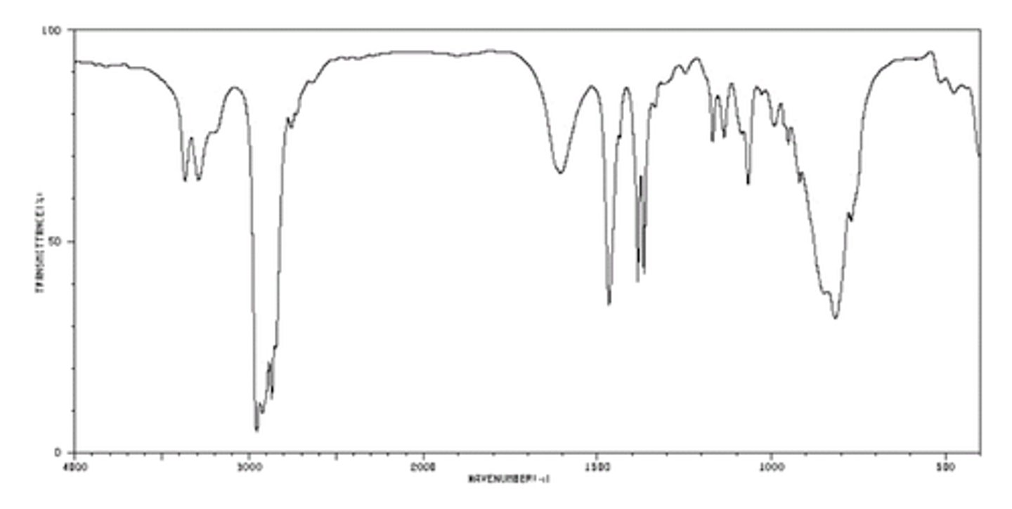 <p>N-H stretch around 3300-3500</p>