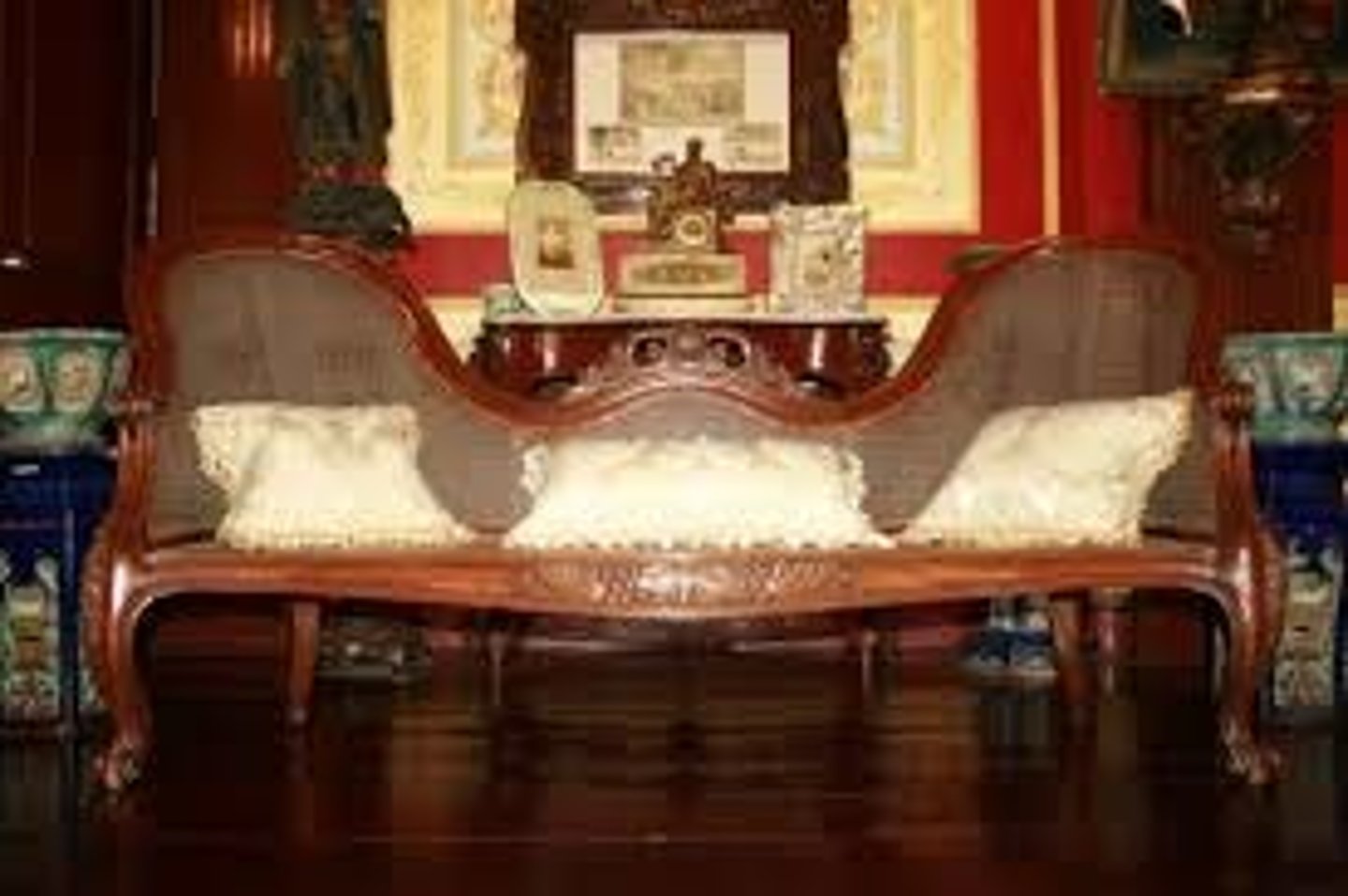 <p>Cane - seat settee named after its gracefully butterfly shaped backrest;</p><p>Adaptation from Victorian horsehair sofa.</p>
