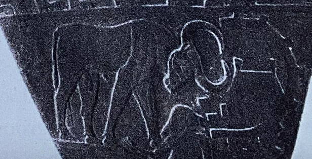 <p>What is does the bull symbolise on the lower right palette? </p>