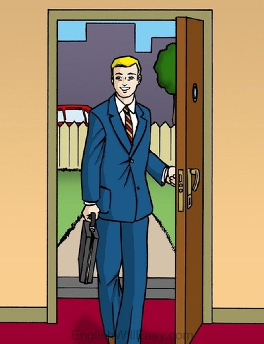 <p>El hombre ____ _____ a casa. (llegar)</p>