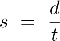 <p>formula for average:</p><p>s=d/t</p>