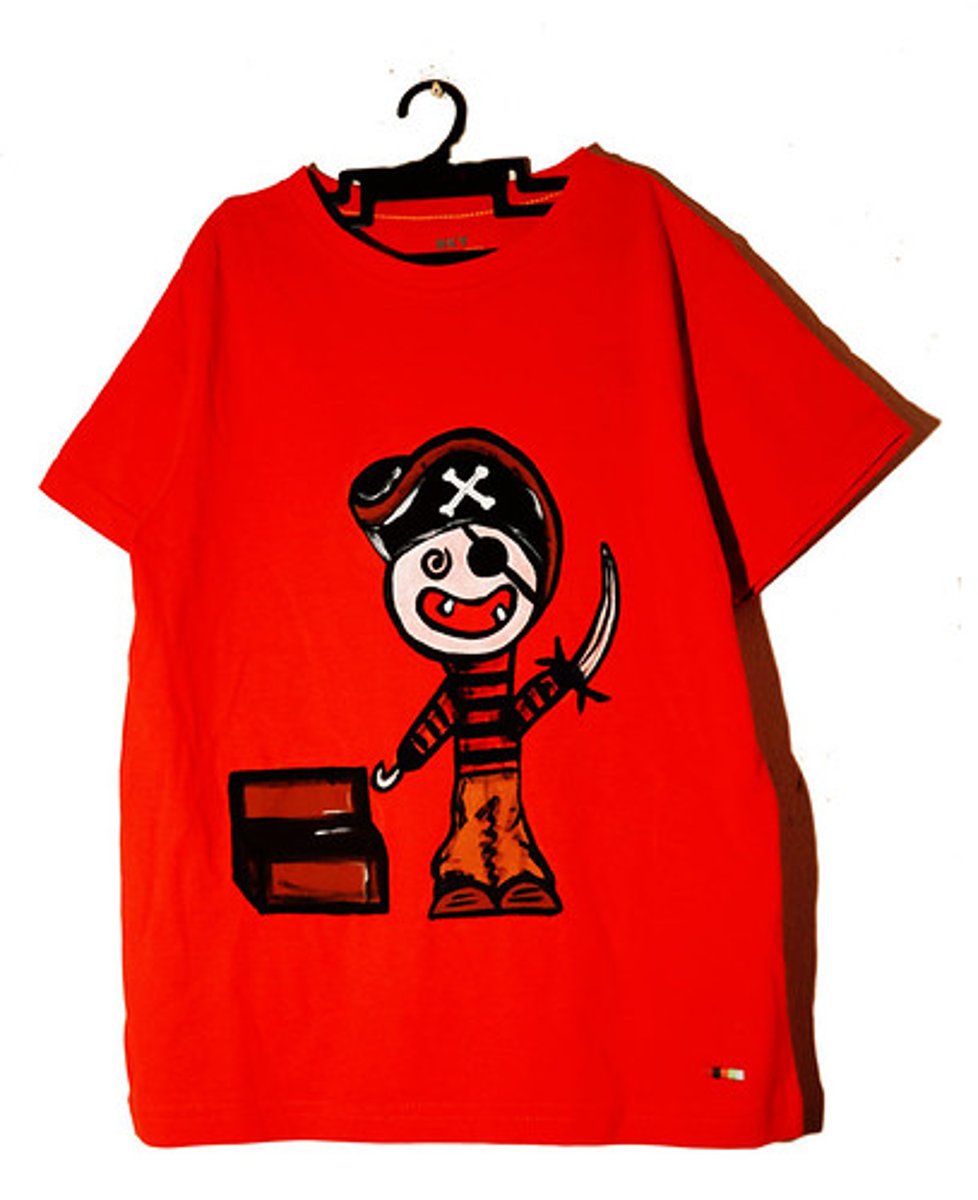 <p>She is going to buy a shirt</p>