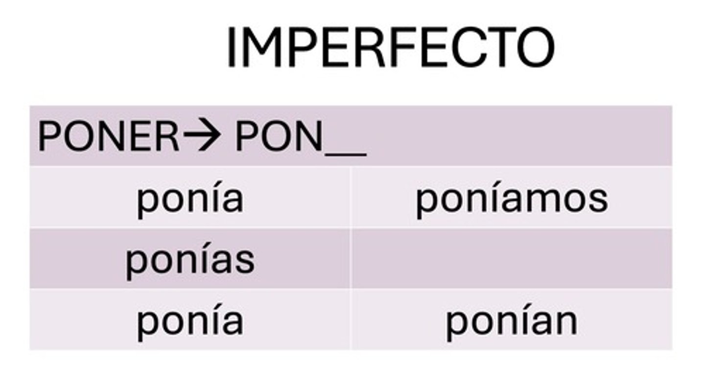 <p>ponían</p>