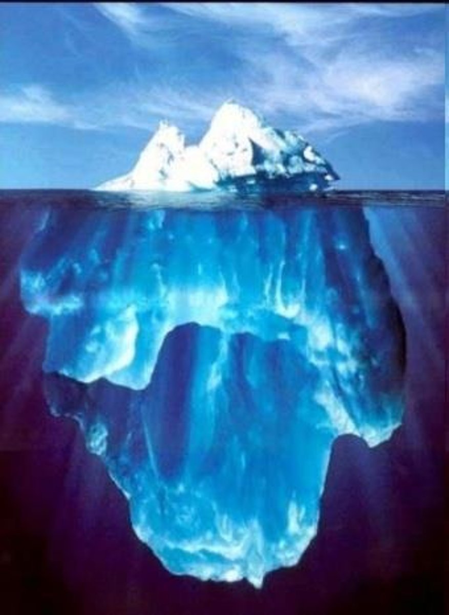 <p>The distinction between clinical disease and subclinical disease, highlighting that many cases may not be visible or diagnosed.</p>