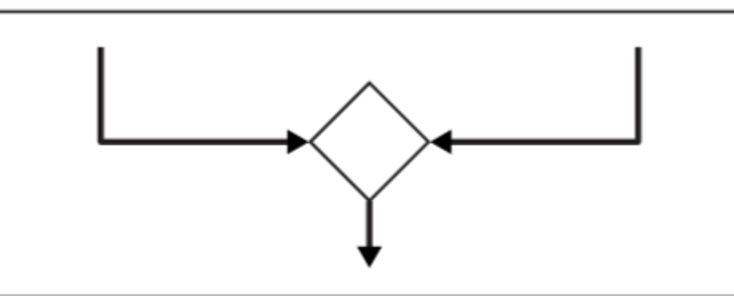 <p>Used to bring back different decision paths that were created using a decision node</p>