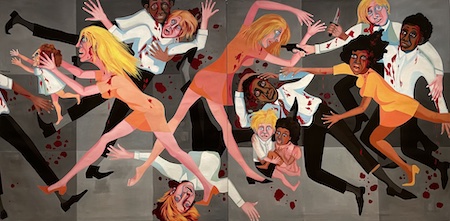 <p>Faith Ringgold, The American People Series #20: Die,1967</p>