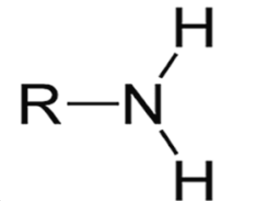 <p>Acidic functional group that contains NH2. Can be ionized for NH3+</p>