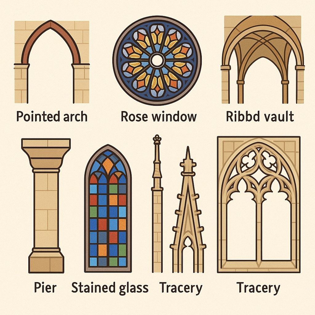 <p>Gothic Architectural Features</p>