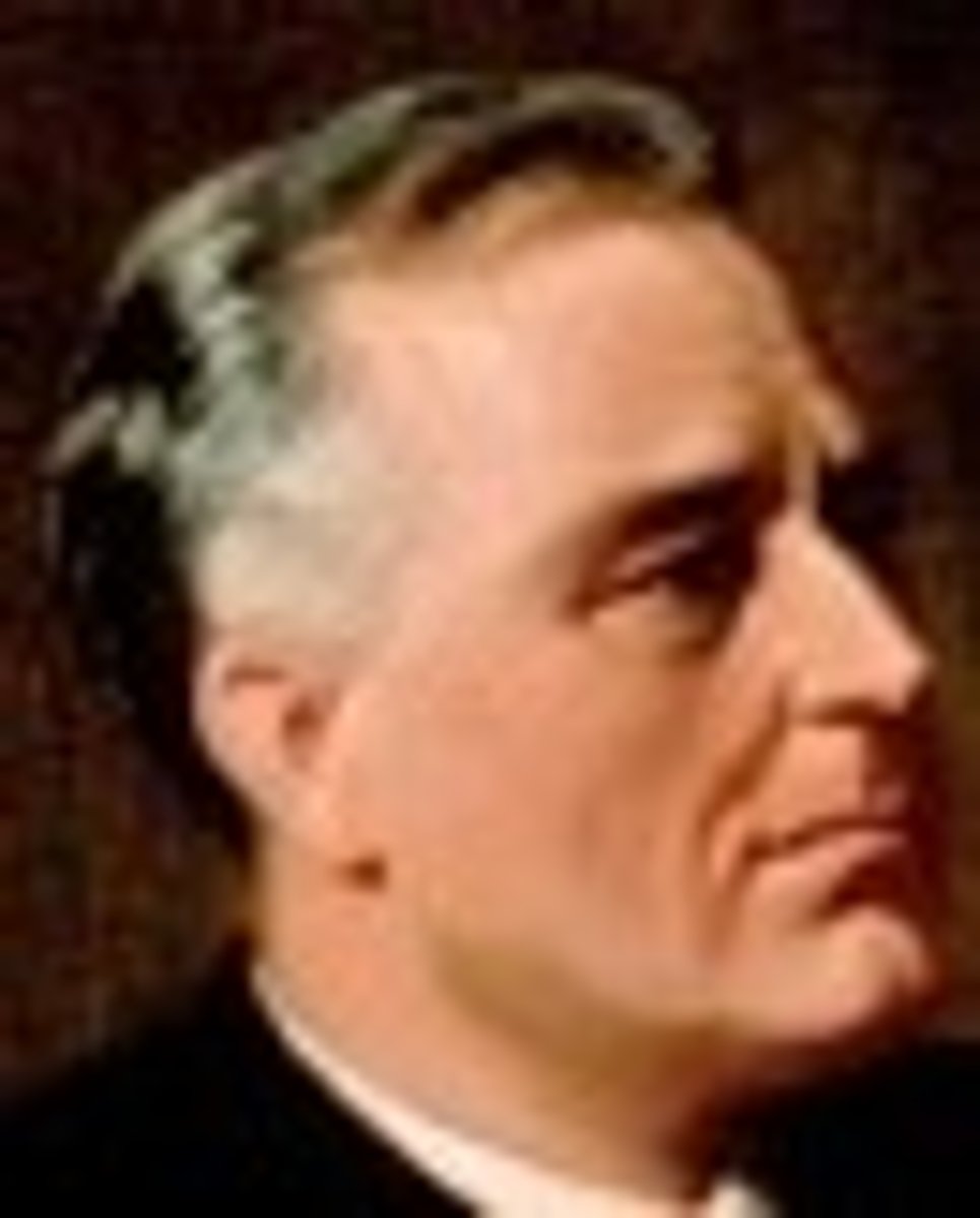 <p>Democratic-Elected 4 times. Polio. Died during 4th term. Led America out of the Depression and through victory in WWII. New Deal, Social Security, Alphabet Soup.</p>